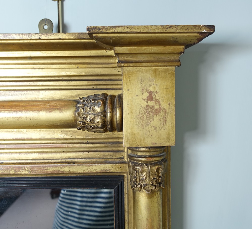SMALL REGENCY GILT OVERMANTLE MIRROR View VI