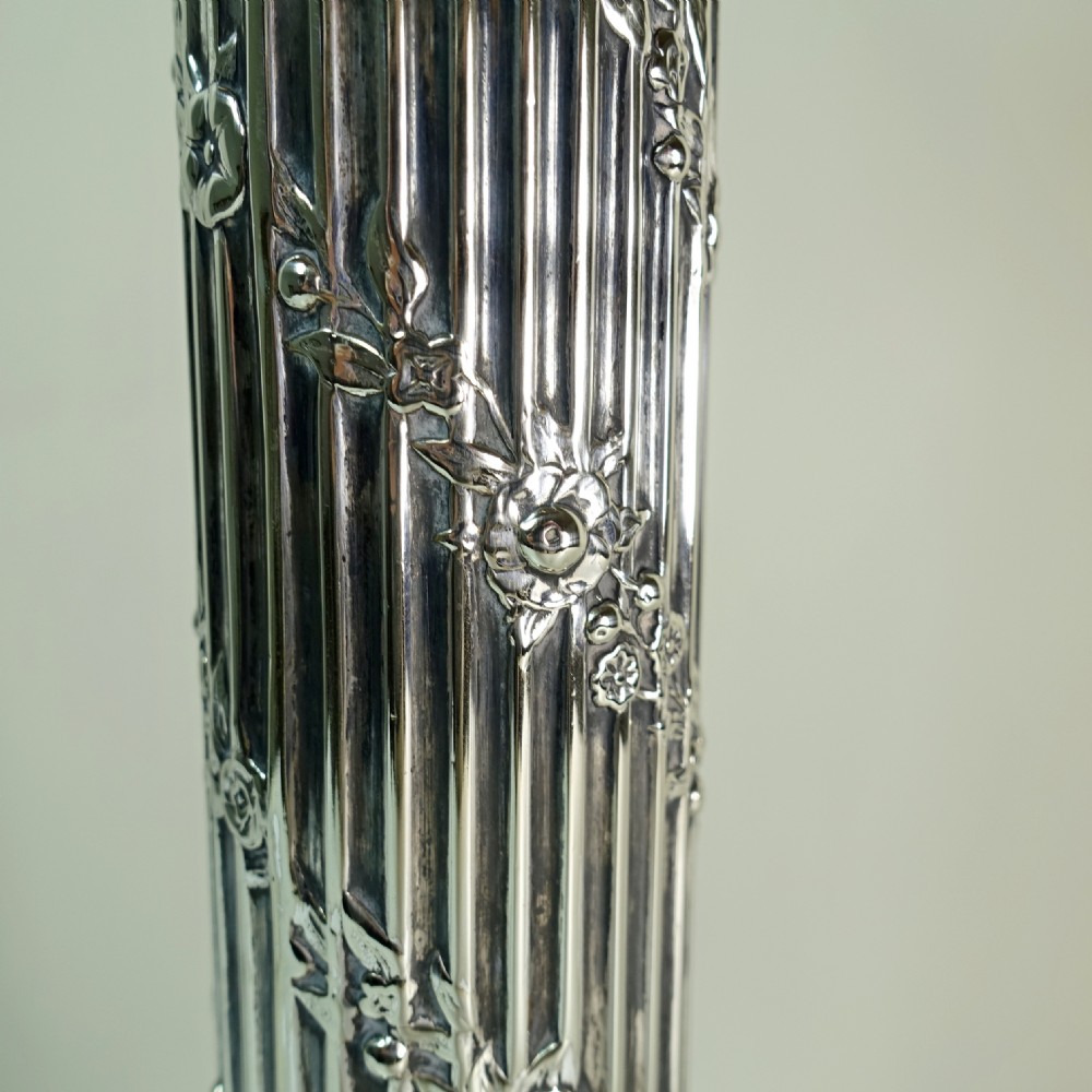 19TH C SILVER PLATED LAMP View IV