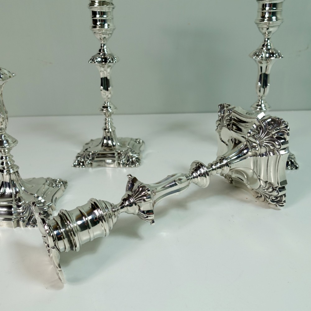 SET OF SILVER CANDLESTICKS 1909 View IV