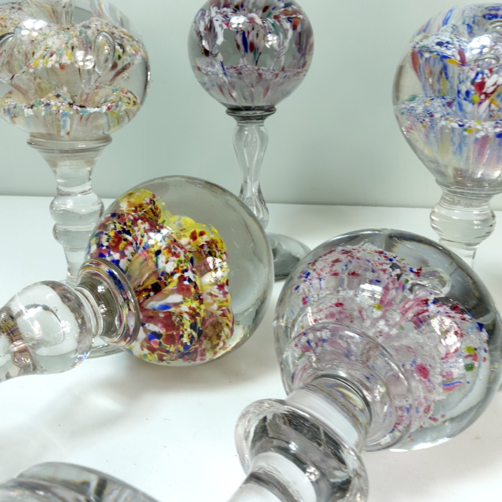 COLLECTION OF 19TH C GLASS PINNACLES View V