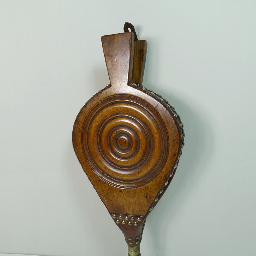 PAIR OF 19TH C WALNUT BELLOWS View II