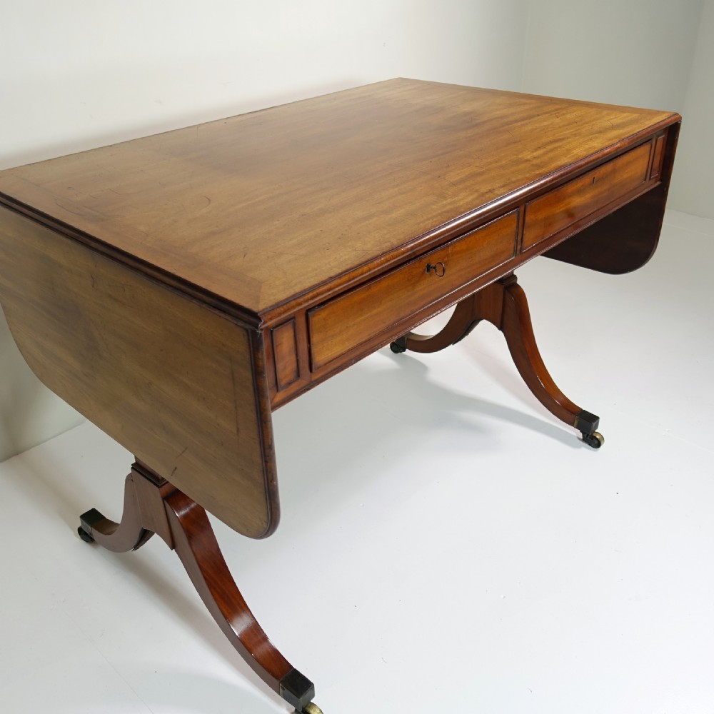 18TH C MAHOGANY SOFA TABLE View II