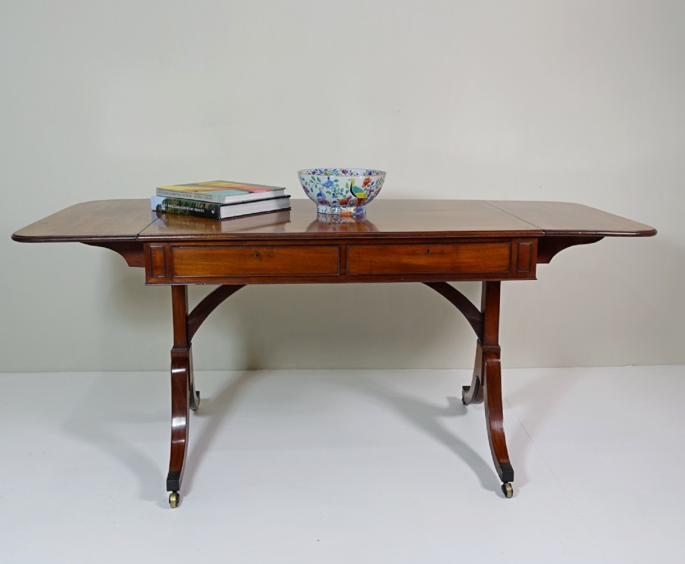 18TH C MAHOGANY SOFA TABLE