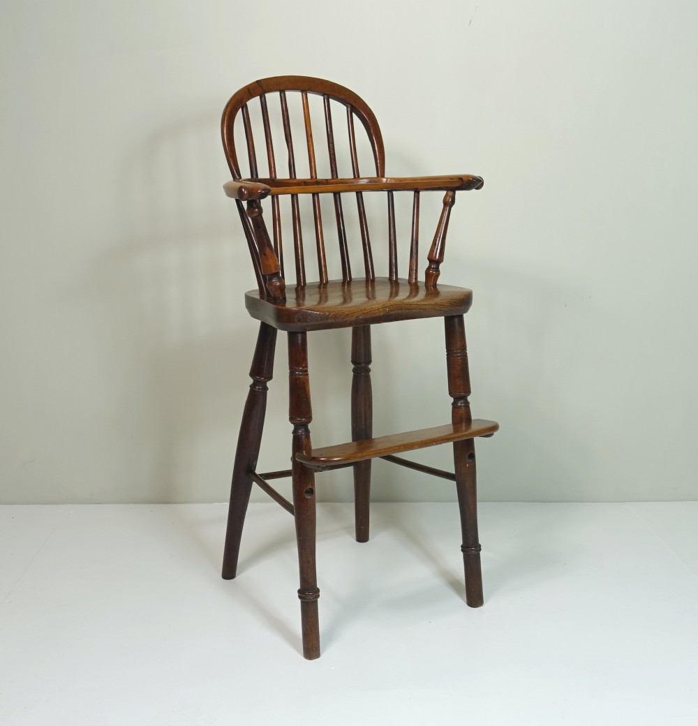 EARLY 19TH C CHILDS HIGH CHAIR