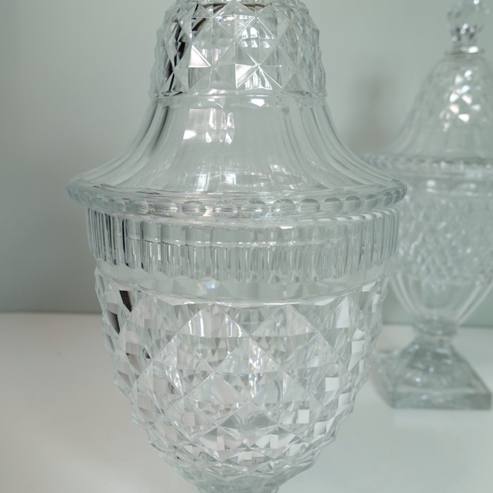 REGENCY GLASS VASES & COVERS View V