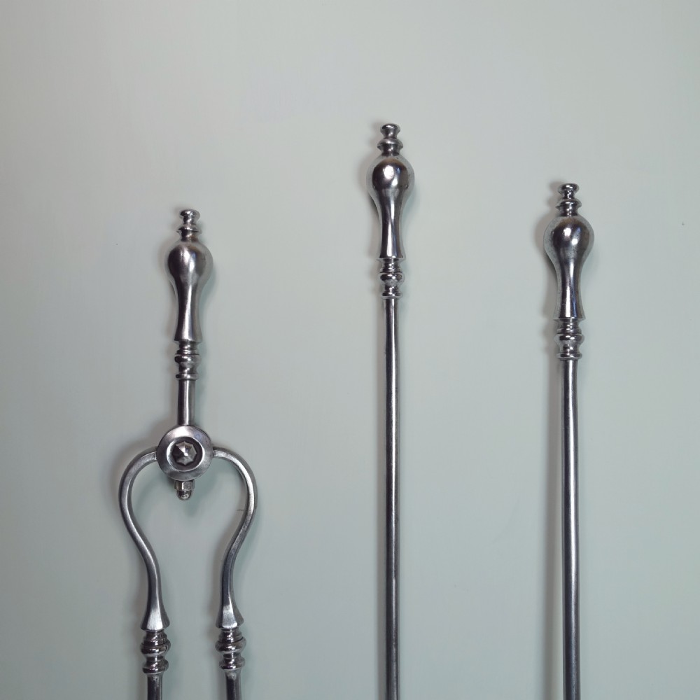 EARLY 19TH C STEEL FIRE TOOLS View III