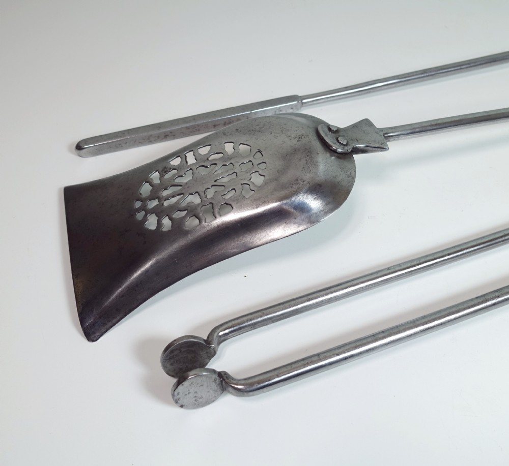 EARLY 19TH C STEEL FIRE TOOLS View IV