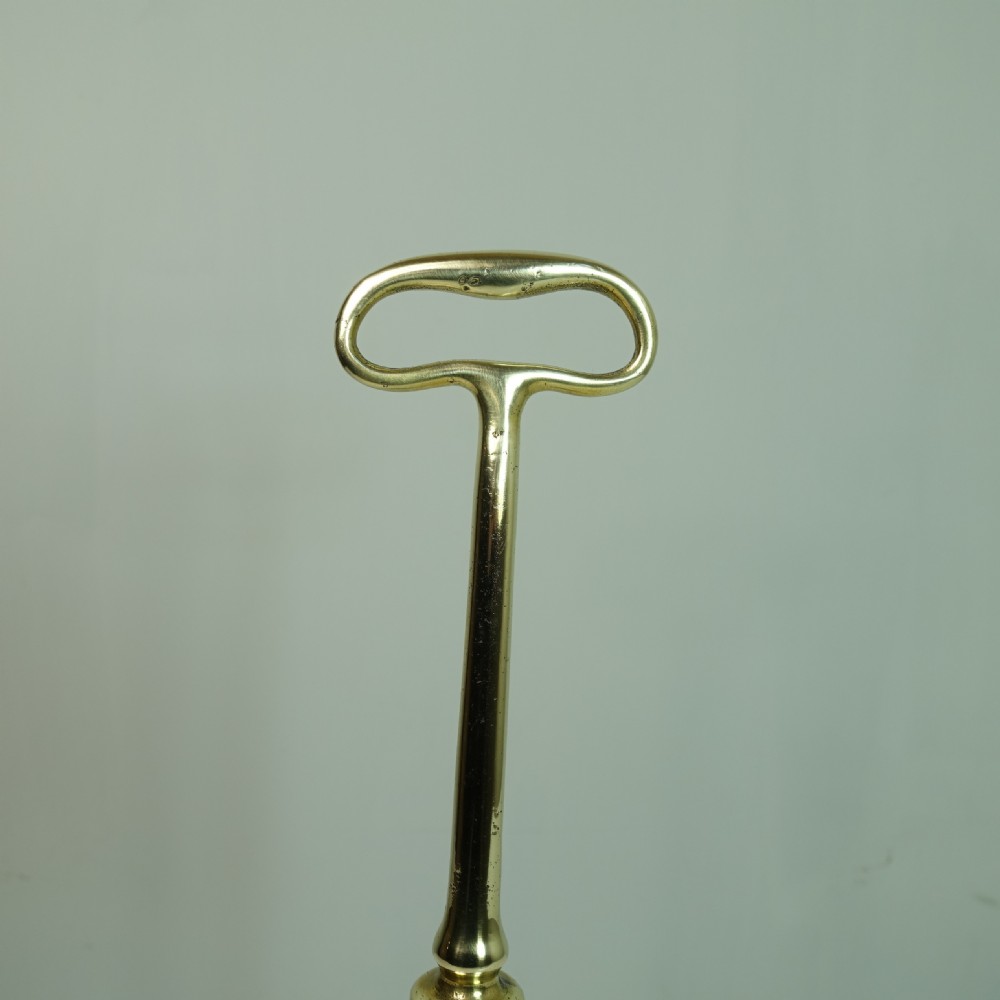 19TH C BRASS DOOR PORTER View II