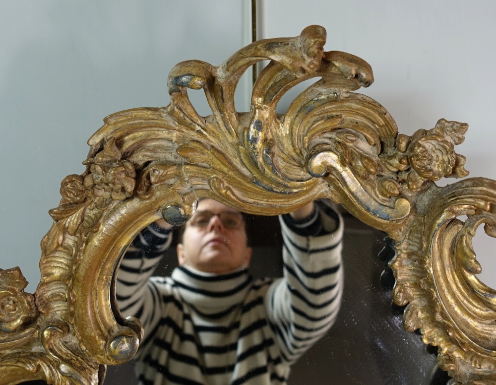 19TH C GILT WALL MIRROR View III