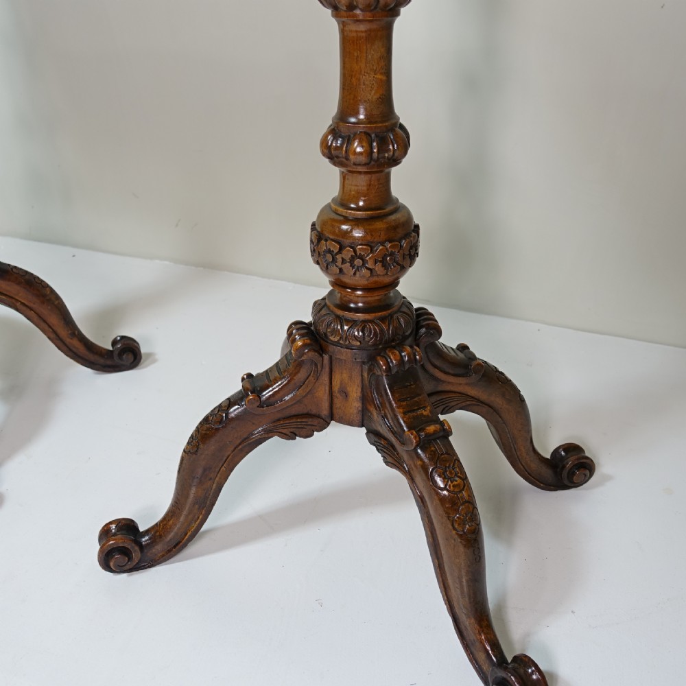 PAIR OF 19TH C WALNUT TABLES  View III