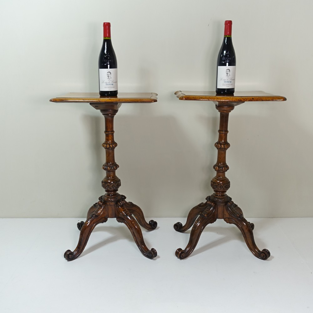 PAIR OF 19TH C WALNUT TABLES  View VI