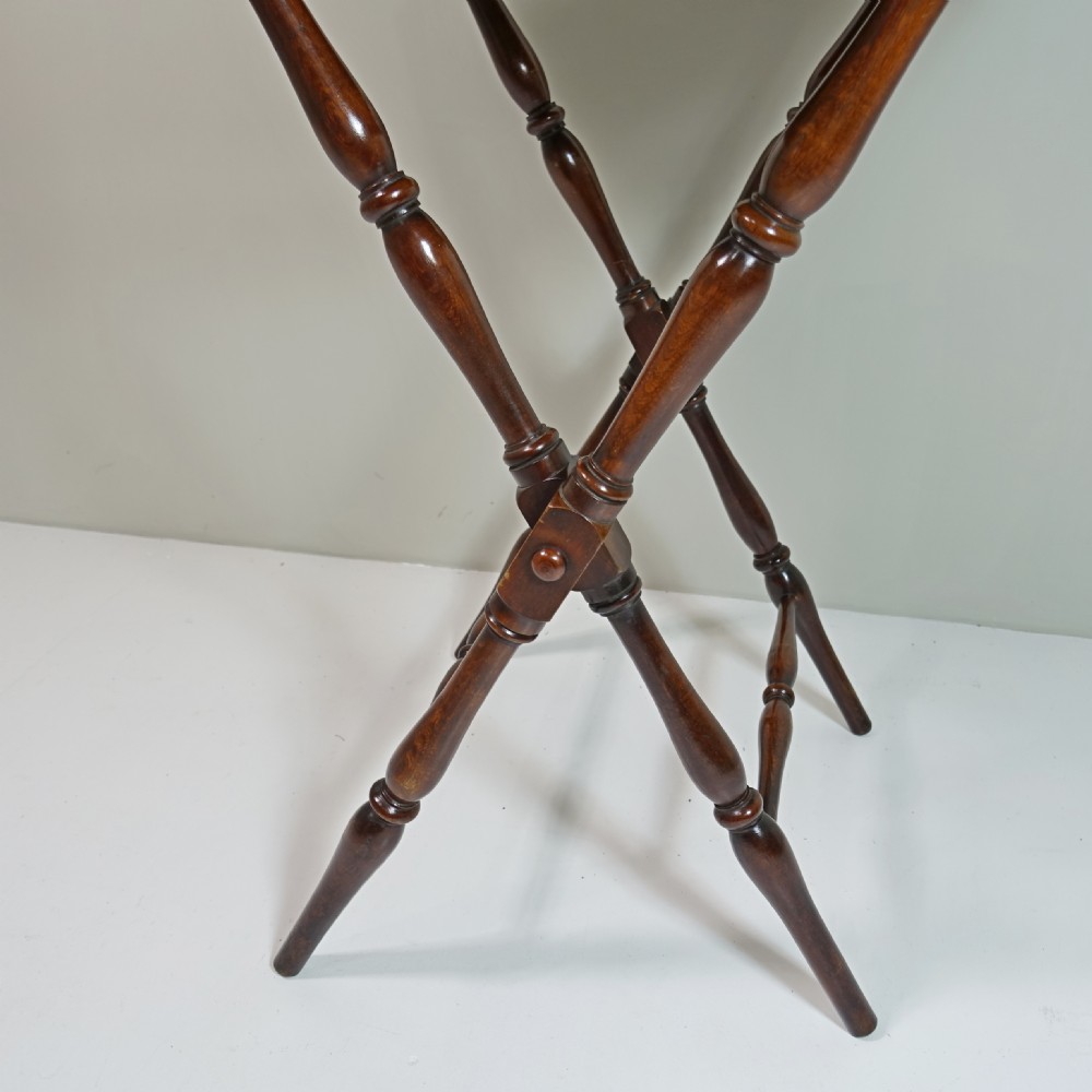 EARLY 19TH C MAHOGANY BUTLERS TRAY & STAND View III