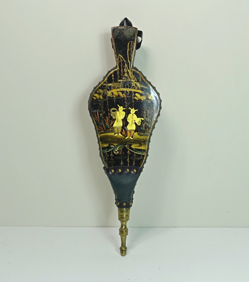 PAIR OF 19TH C FIRE BELLOWS