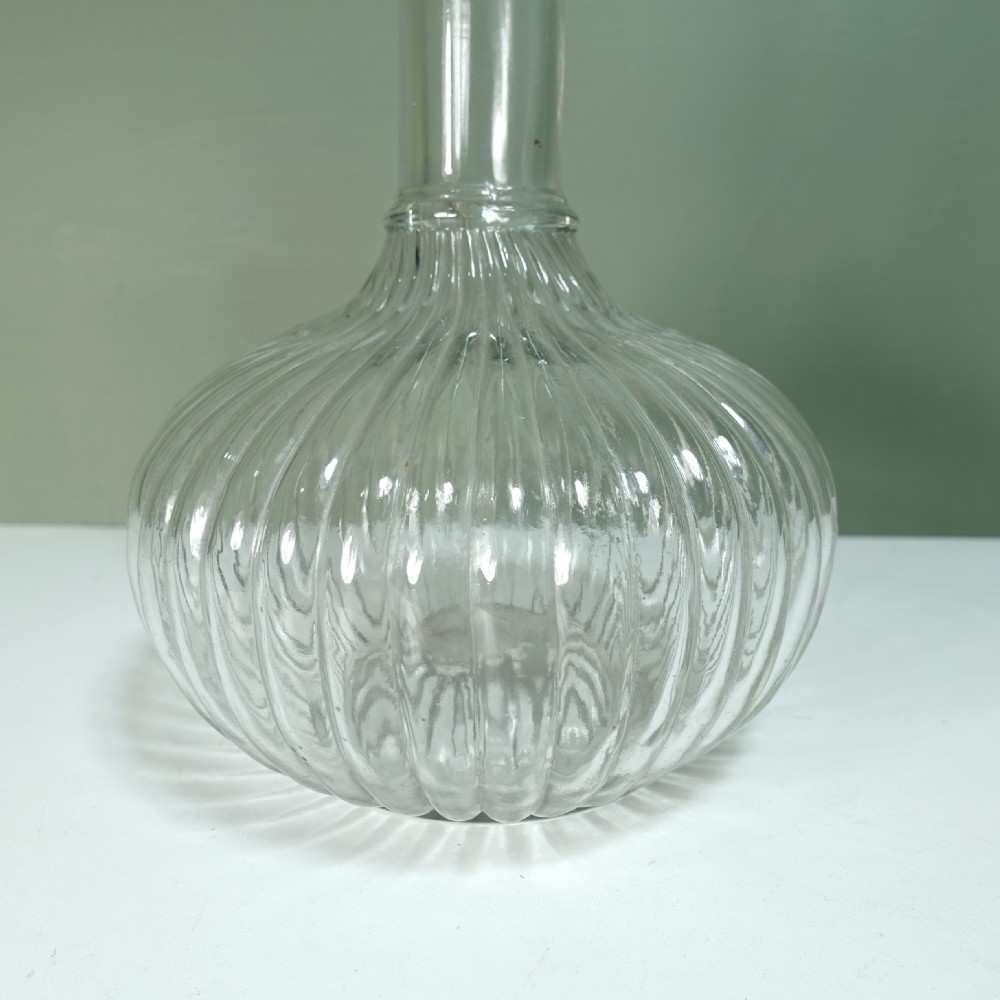 PAIR OF LARGE 19TH C DECANTERS View III