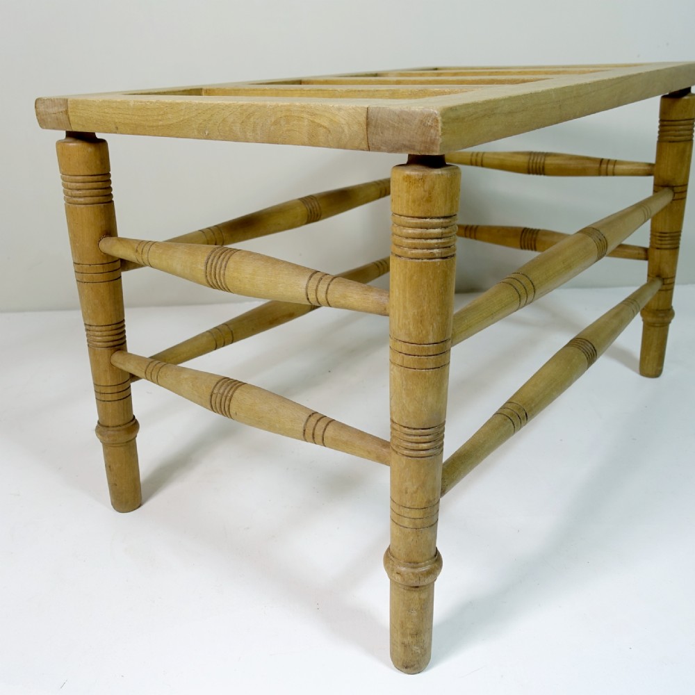 19TH C BEECH LUGGAGE STAND View VI