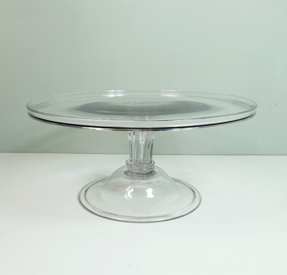 GEORGE III GLASS TAZZA