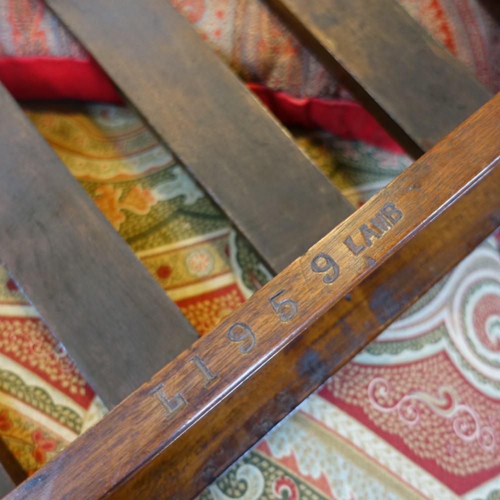 19TH C LUGGAGE STAND BY LAMB View VII