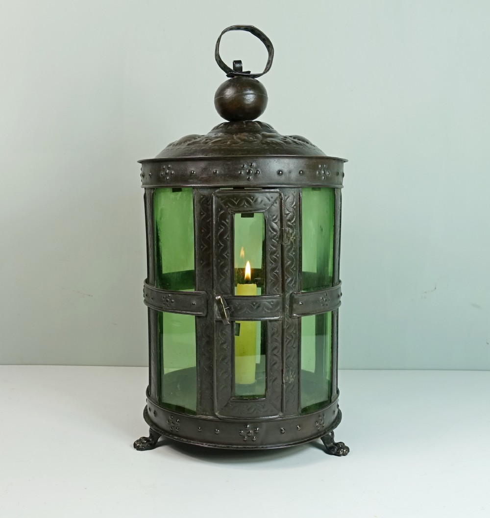 19TH C COPPER LANTERN