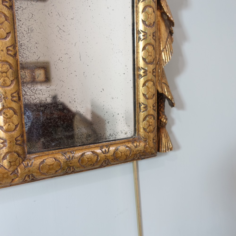 18TH C GILT OVERMANTLE MIRROR View V