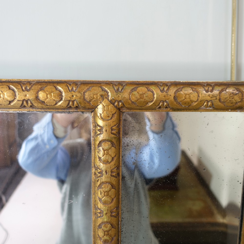 18TH C GILT OVERMANTLE MIRROR View VI