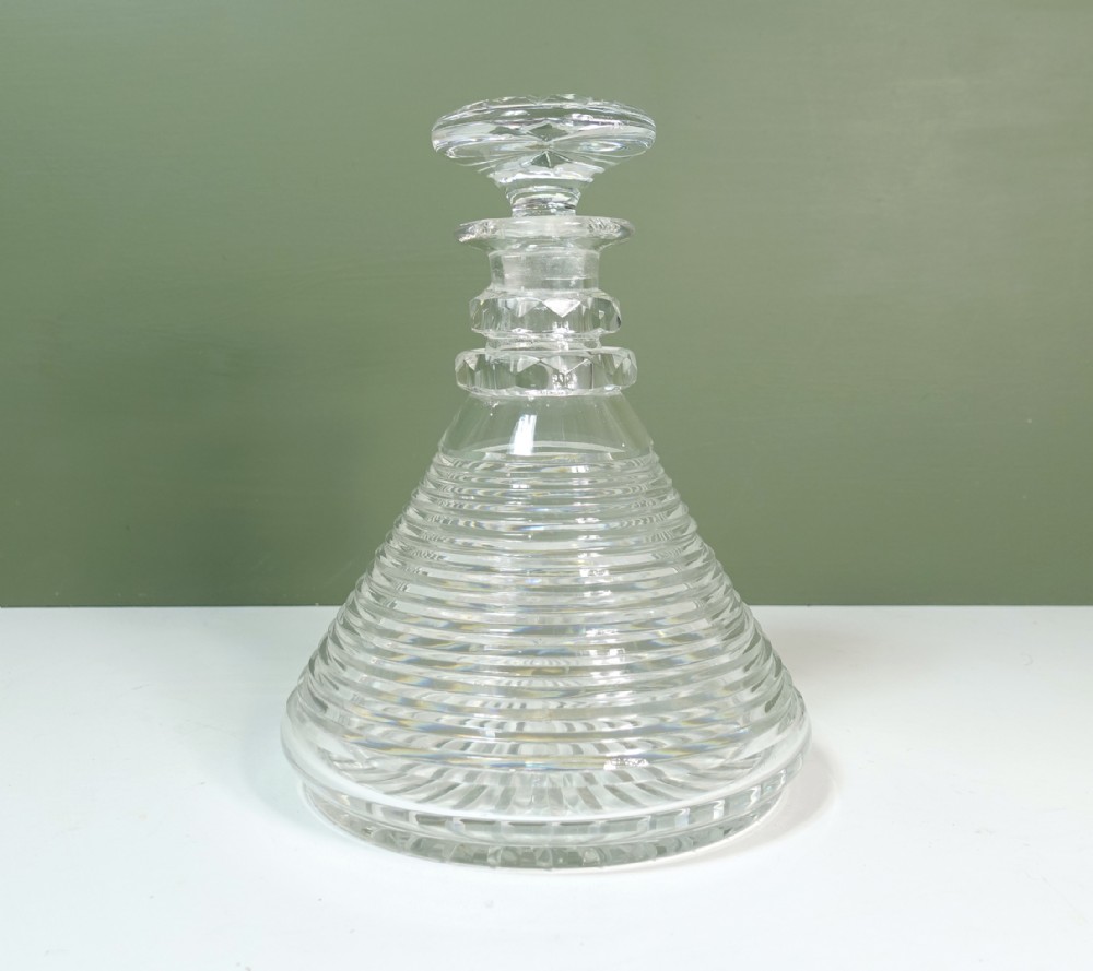 19TH C SHIPS DECANTER
