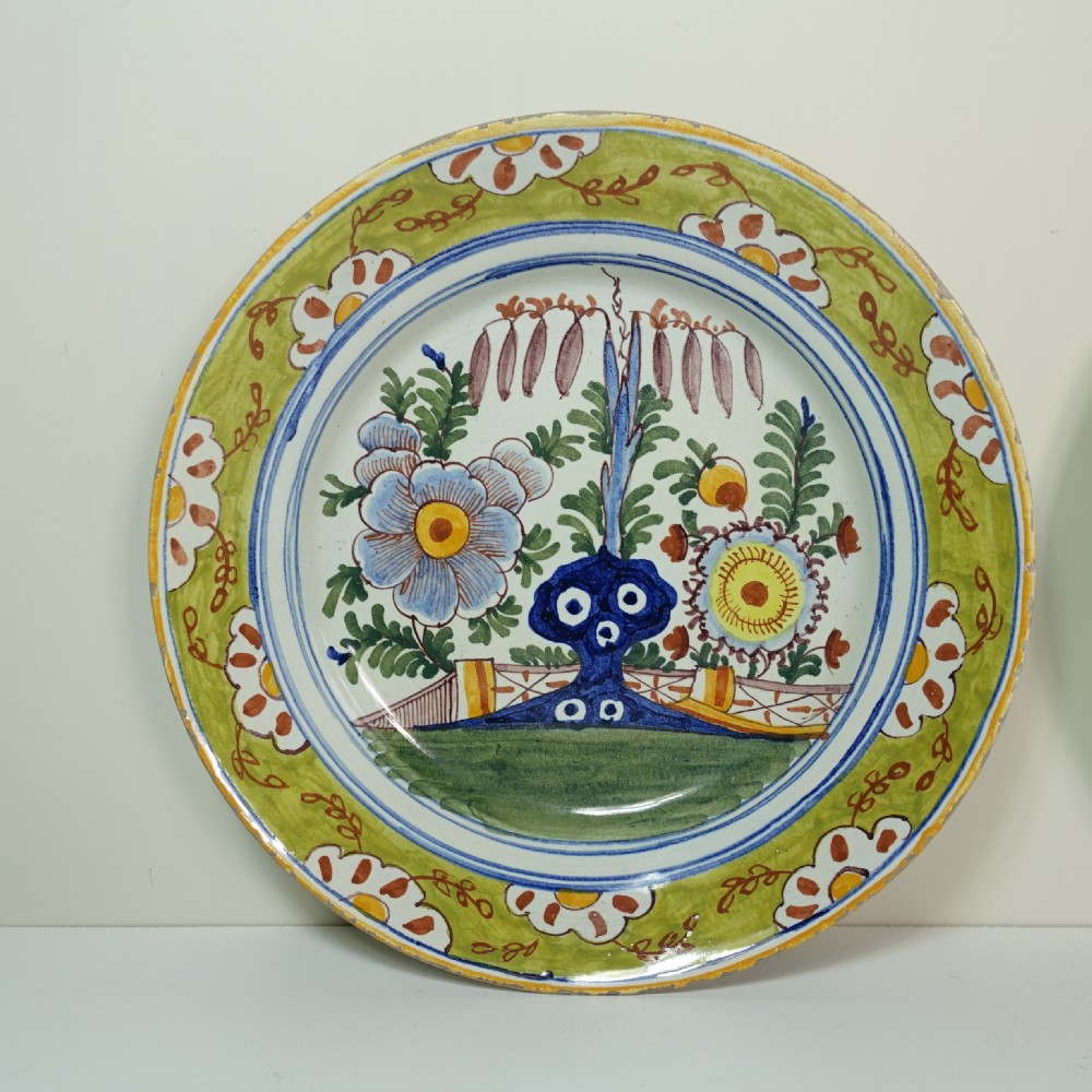 PAIR OF LARGE 18TH C DELFT BOWLS View II