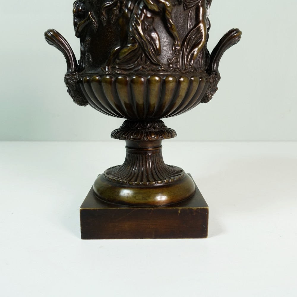 19TH C BRONZE BORGHESE VASE View VI