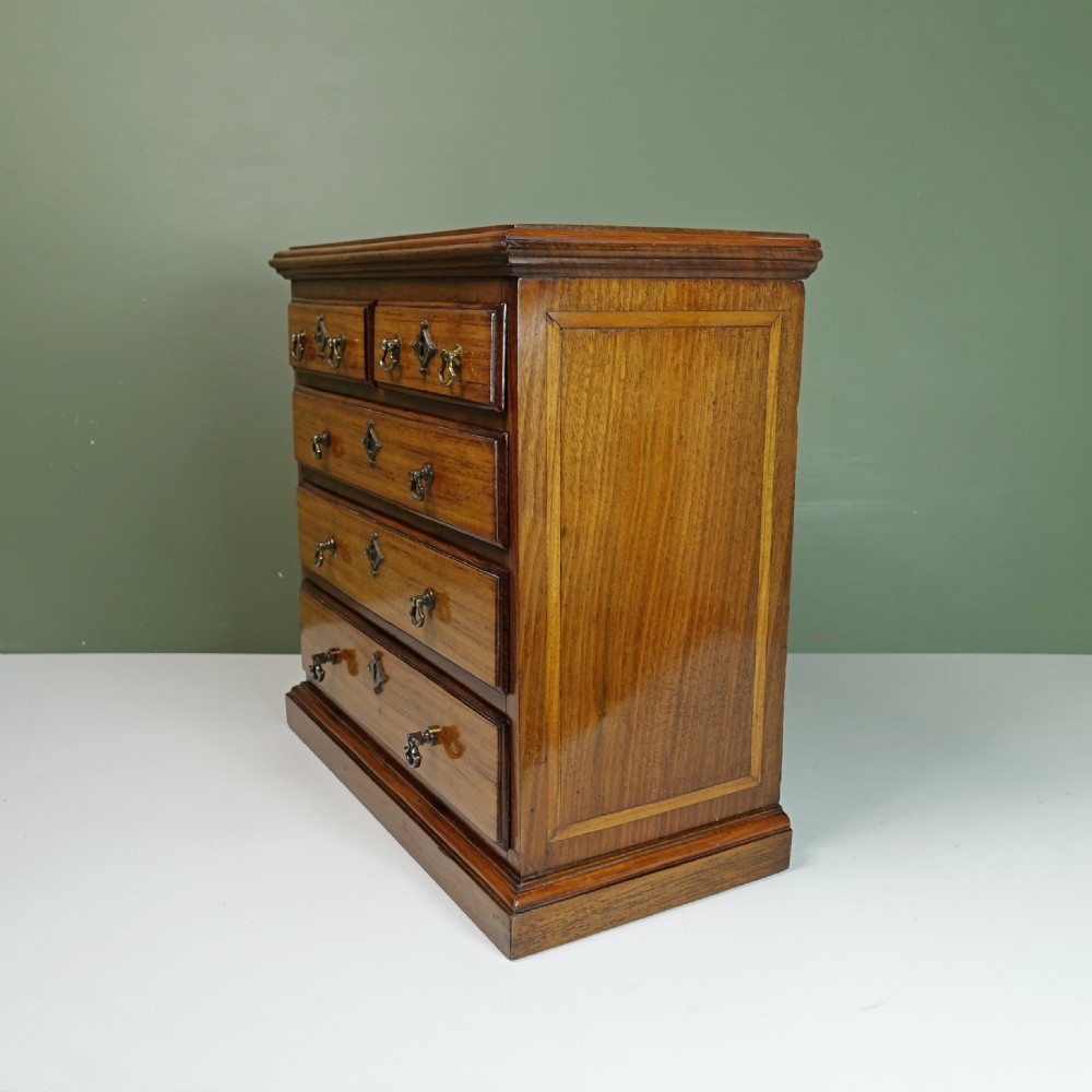 19TH C MAHOGANY MINIATURE CHEST View VI