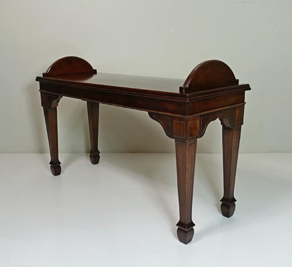 19TH C HALL BENCH BY DRUCE, LONDON
