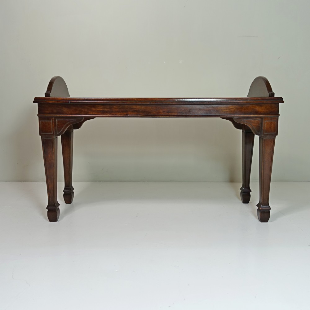19TH C HALL BENCH BY DRUCE, LONDON View II