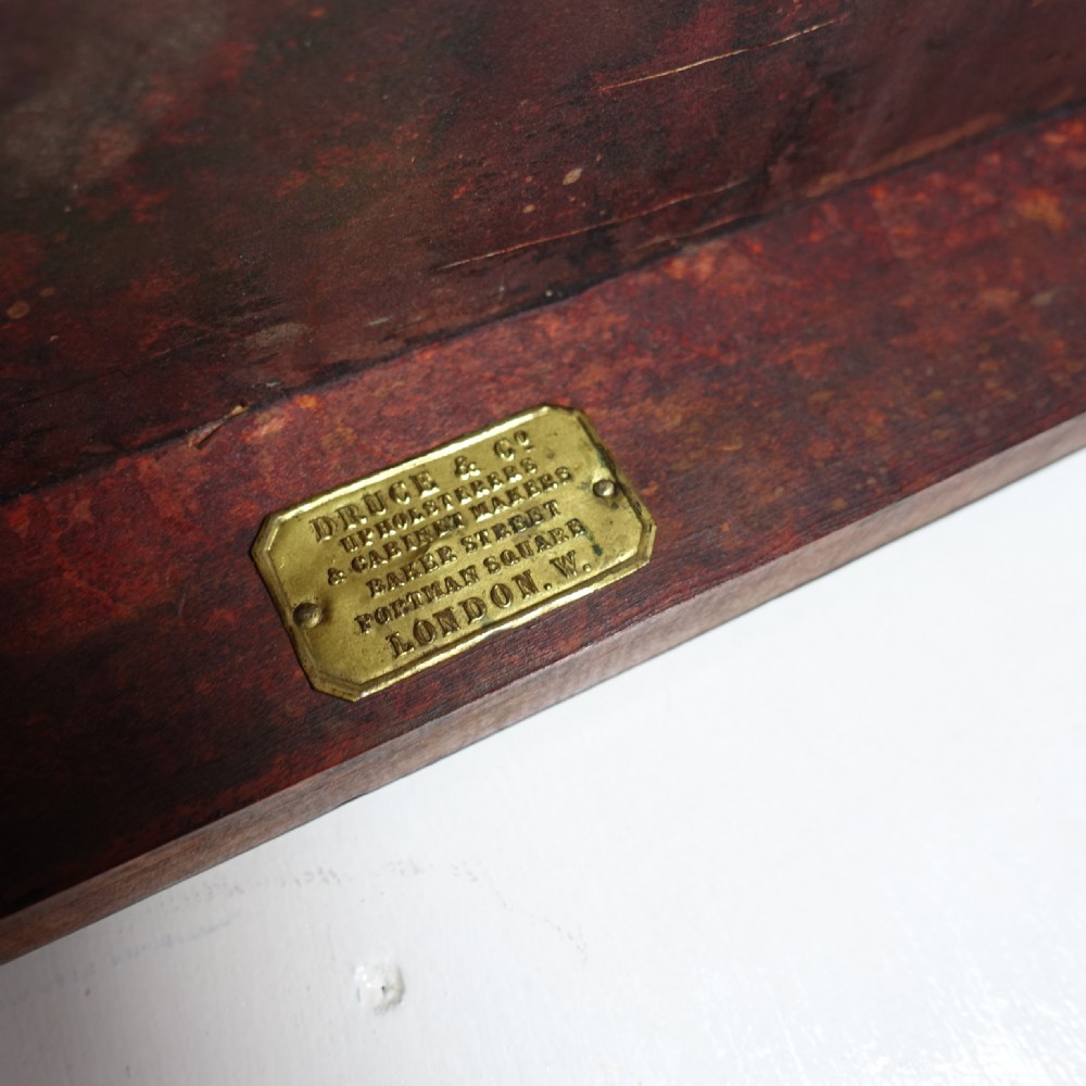 19TH C HALL BENCH BY DRUCE, LONDON View IV