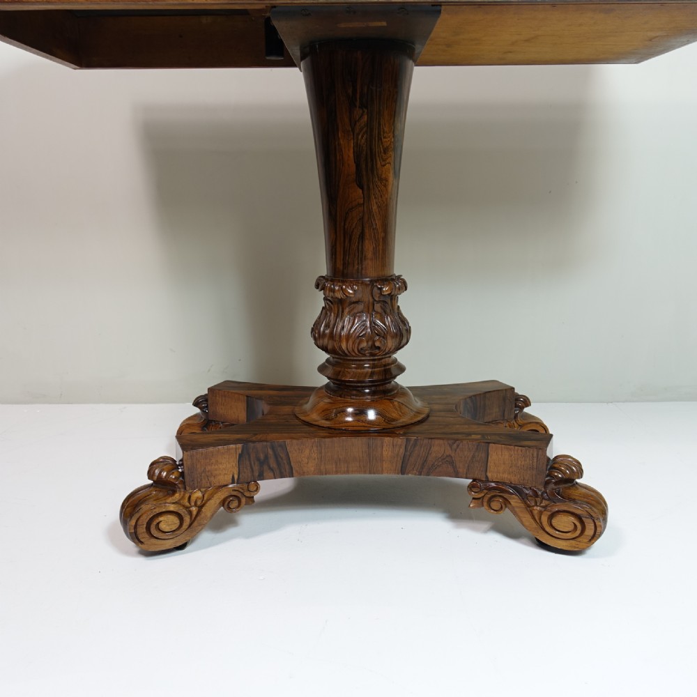 19TH C GONCALO ALVES CARD TABLE View V