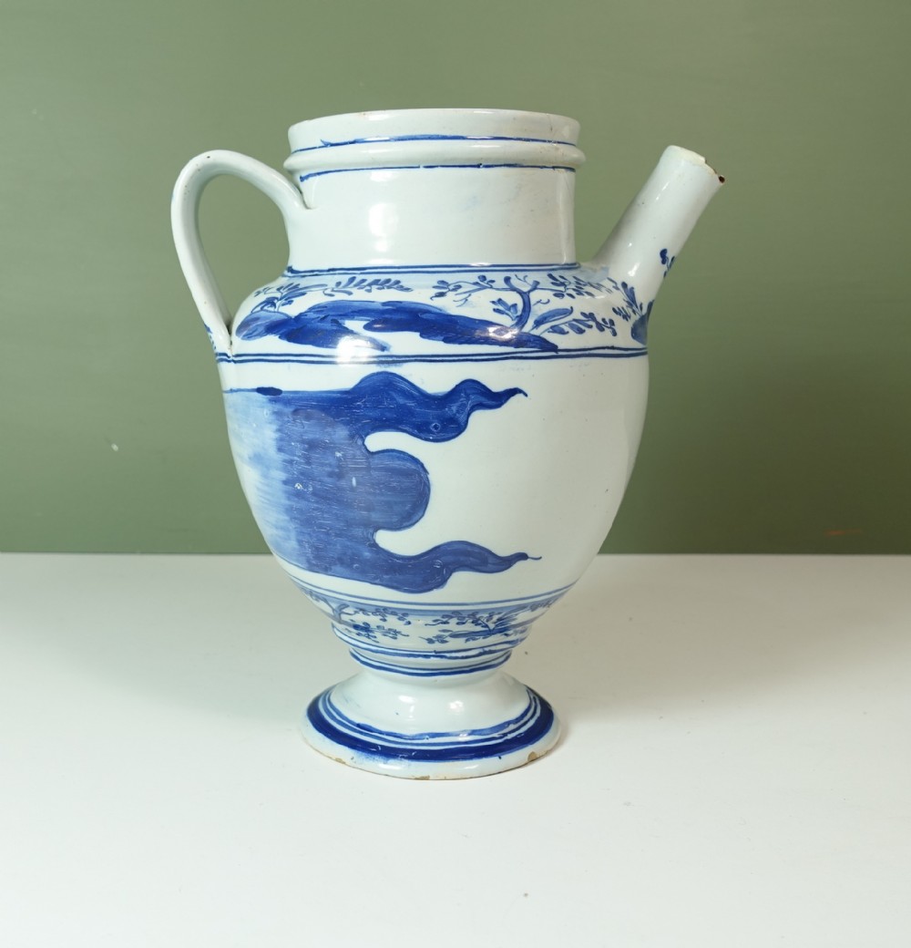 18TH C DELFT WET DRUG JAR