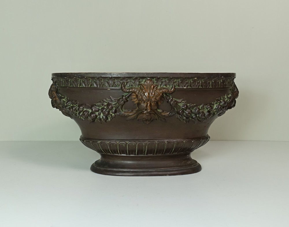 A 19TH C CLASSICAL TERRACOTTA PLANTER