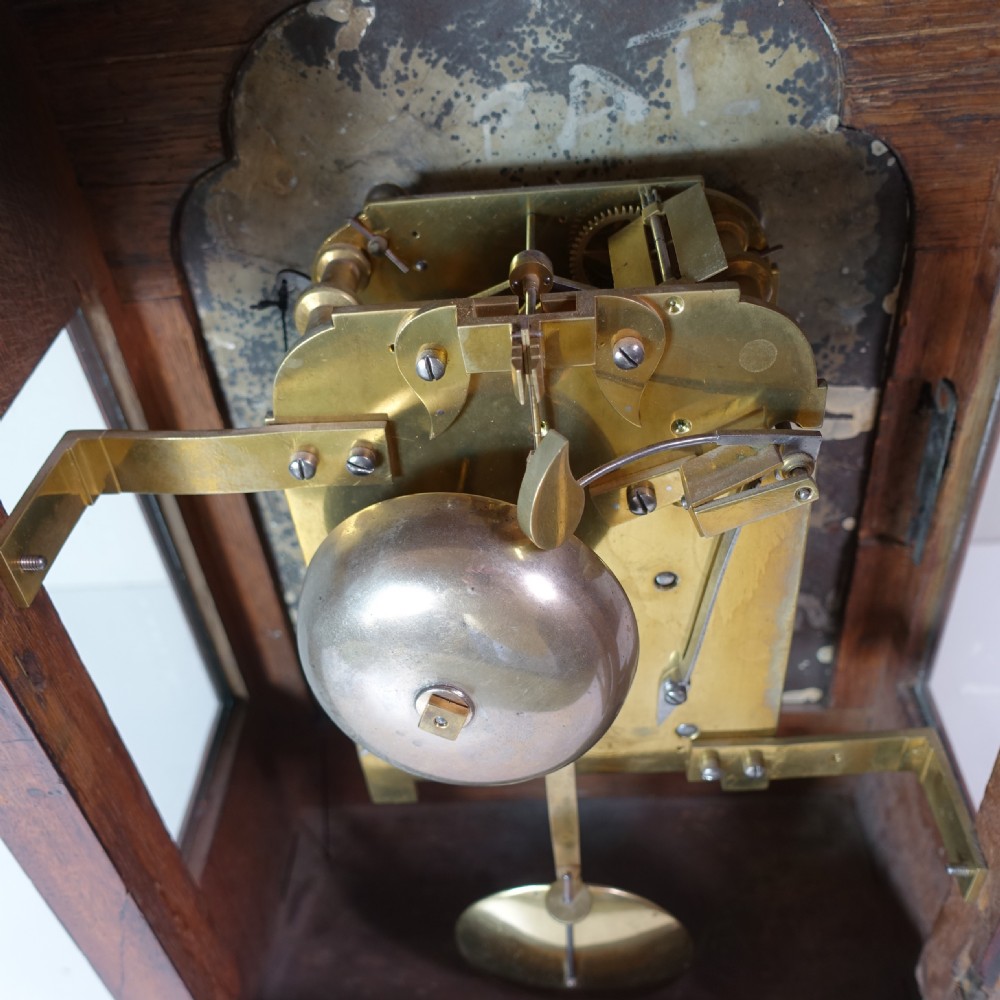 REGENCY MAHOGANY BRACKET CLOCK View IV