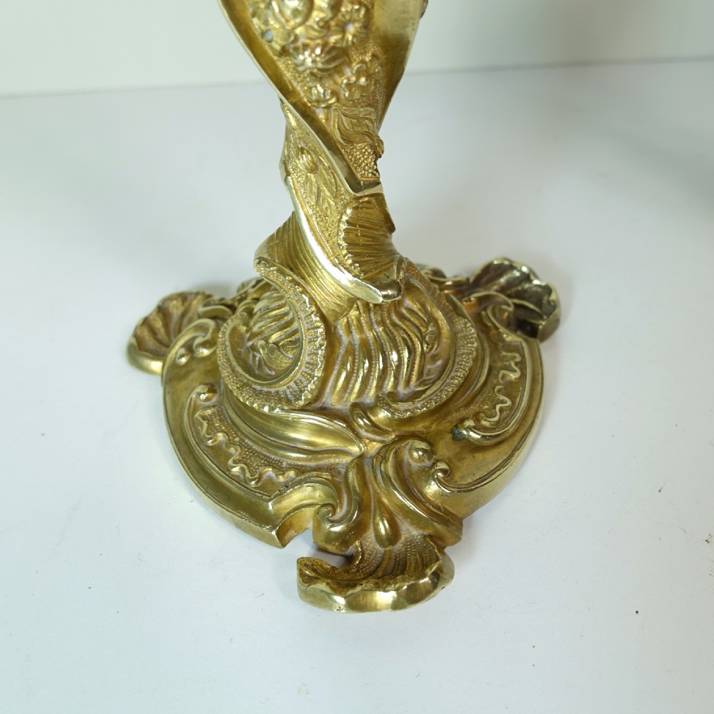 PAIR OF 18TH C ORMOLU CANDLESTICKS View IV