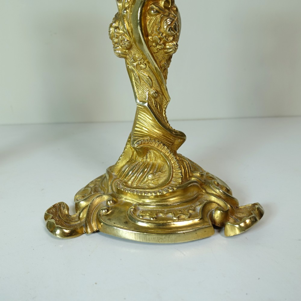 PAIR OF 18TH C ORMOLU CANDLESTICKS View VI
