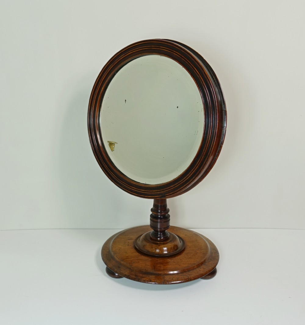 19TH C MAHOGANY DRESSING MIRROR