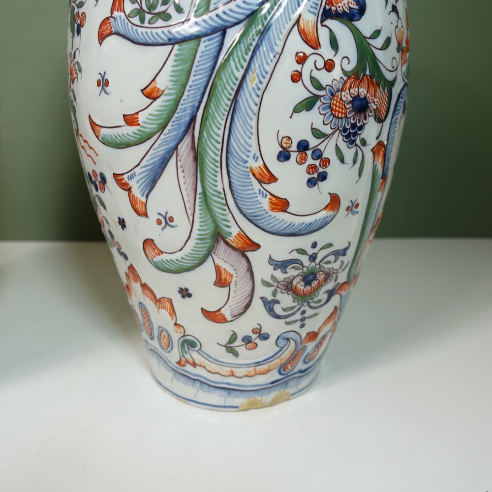 PAIR OF 19TH C DELFT VASES View VIII