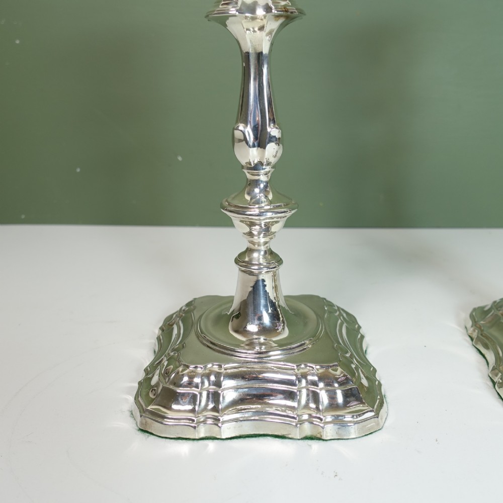 PAIR OF SILVER CANDLESTICKS, SHEFFIELD 1916 View II