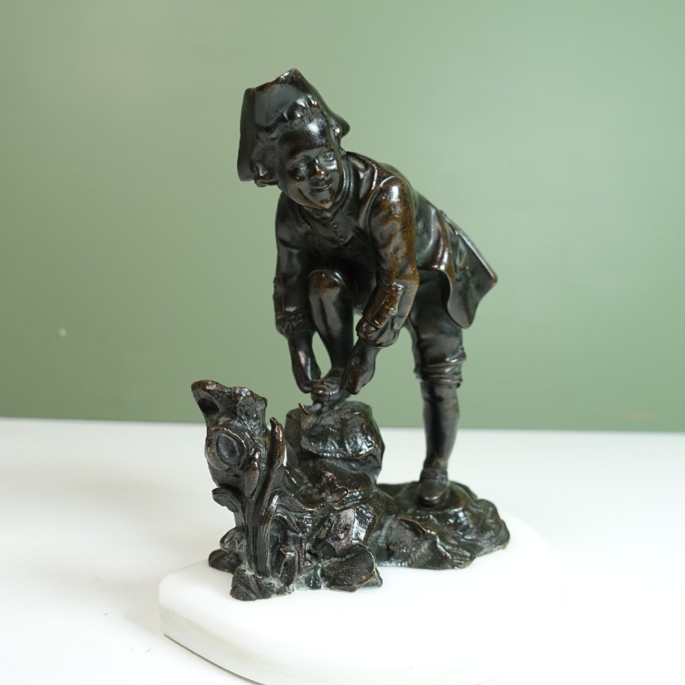 EARLY 19TH C BRONZE FIGURE OF A SKATER View V