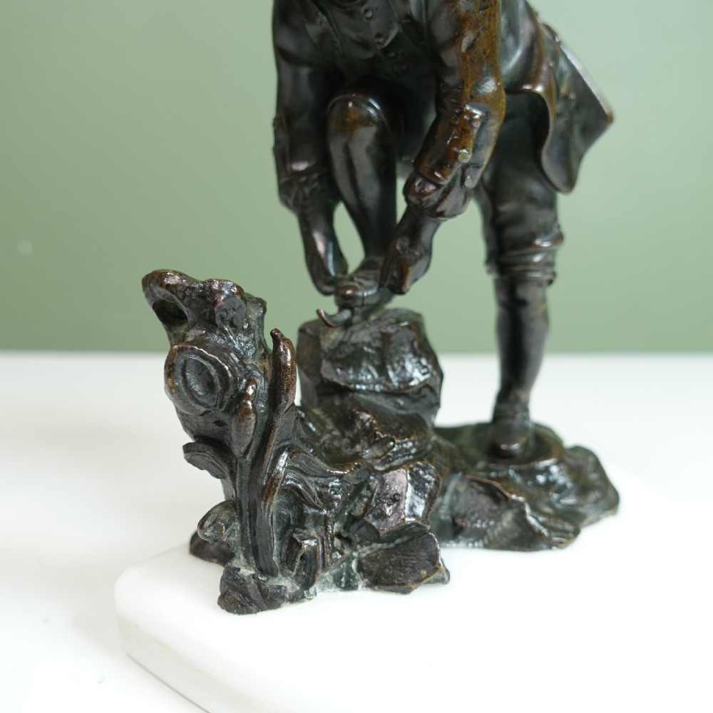EARLY 19TH C BRONZE FIGURE OF A SKATER View VI