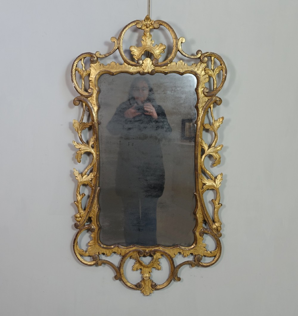 LARGE 18TH C GILT MIRROR