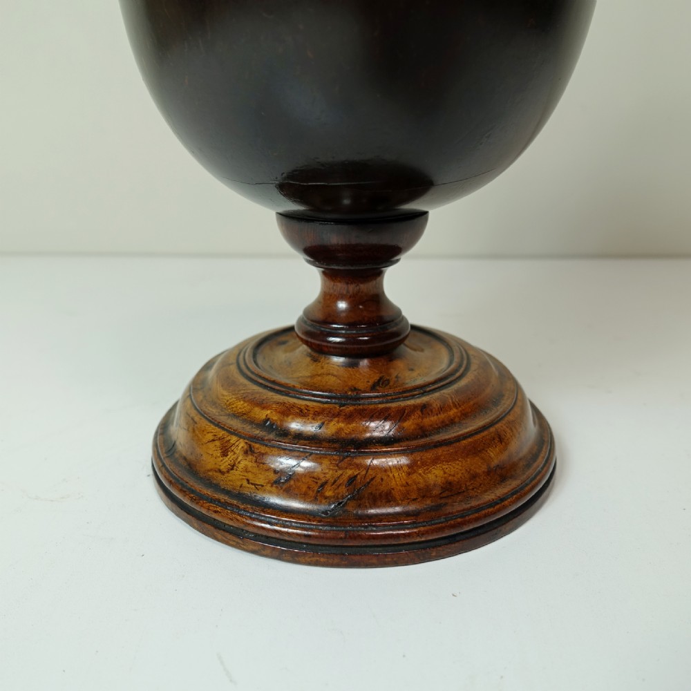 18TH C COCONUT CUP & COVER View II