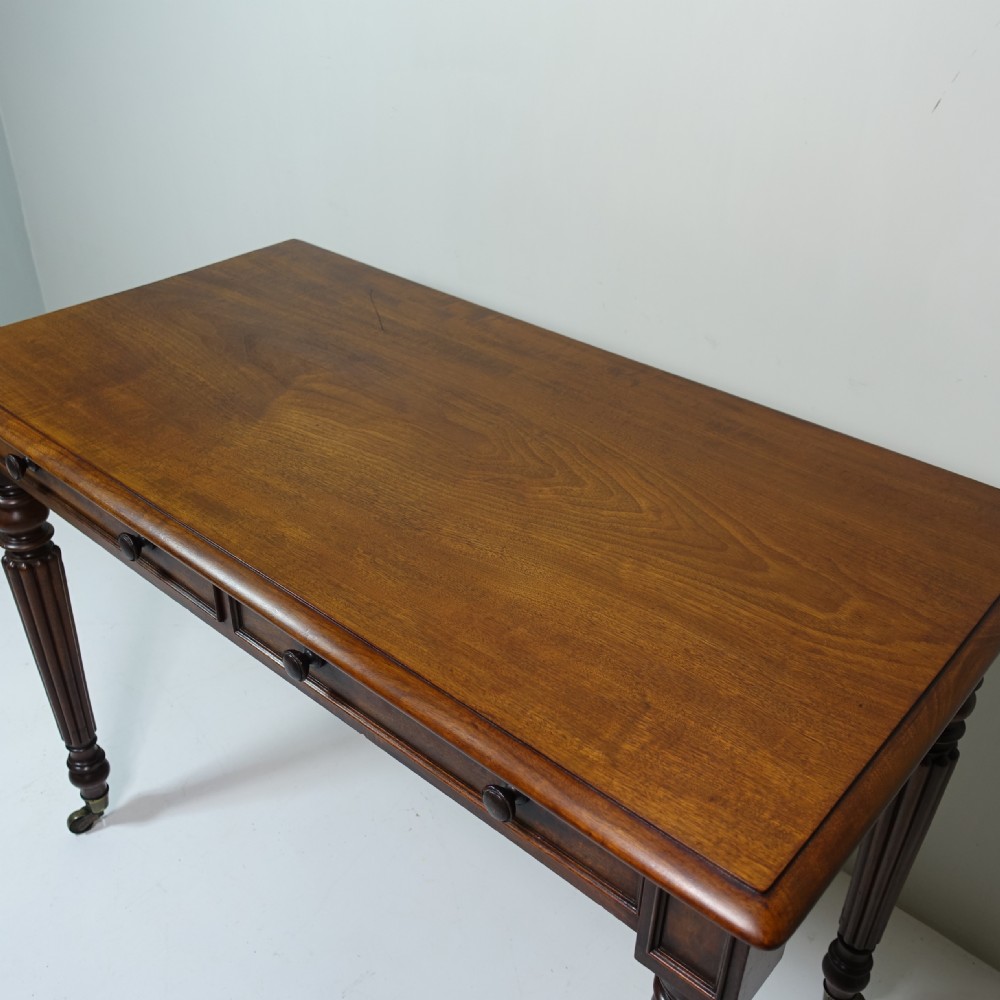 19TH C MAHOGANY WRITING TABLE View III