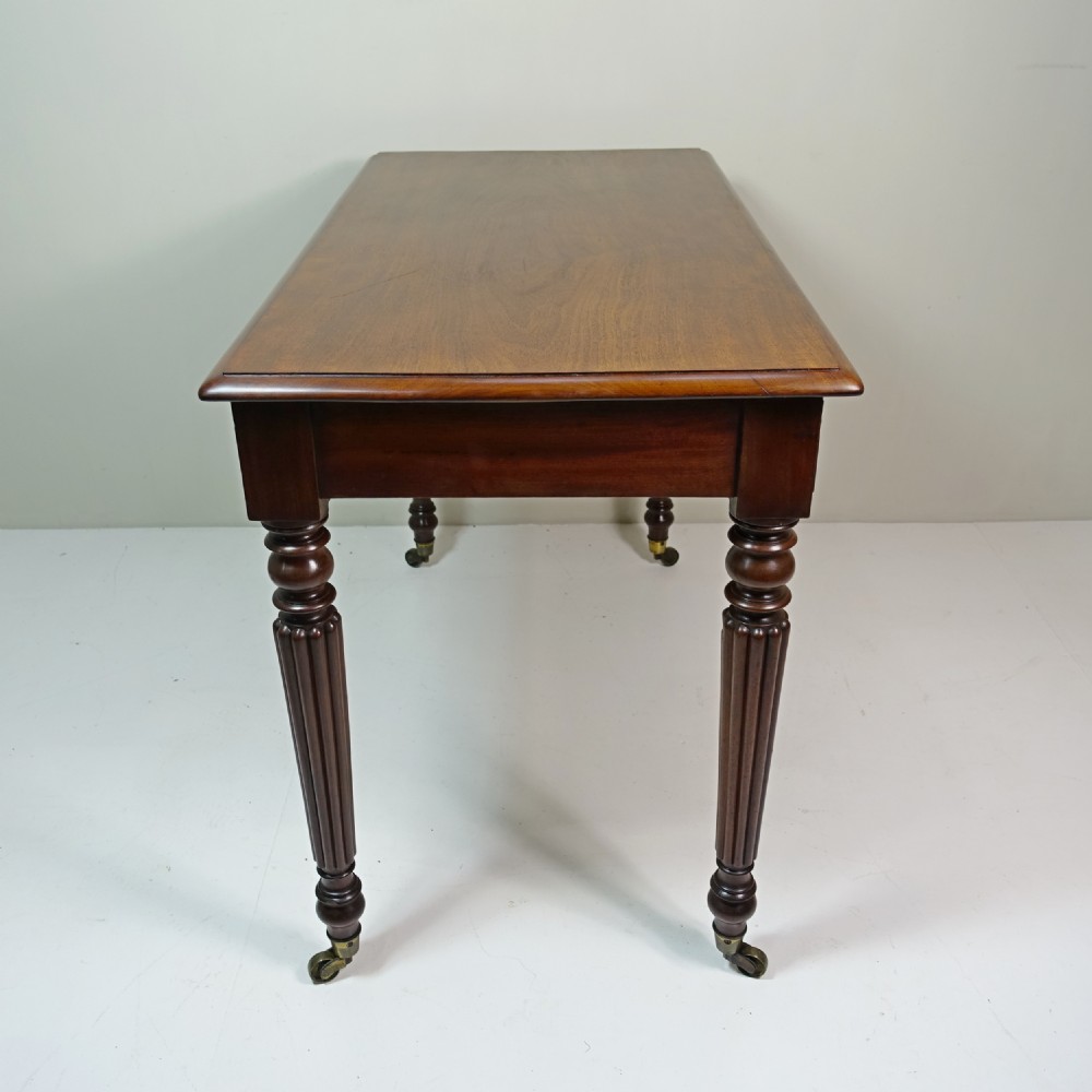 19TH C MAHOGANY WRITING TABLE View V