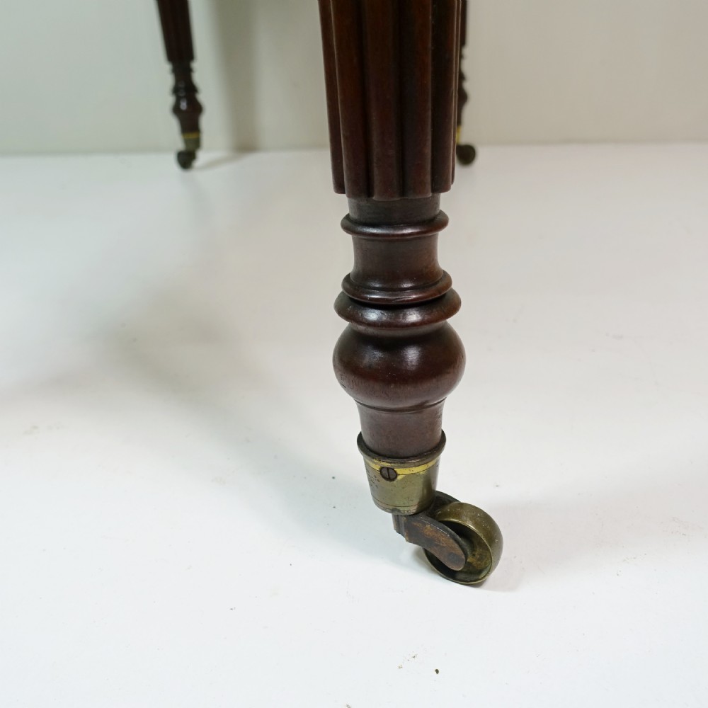 19TH C MAHOGANY WRITING TABLE View VI