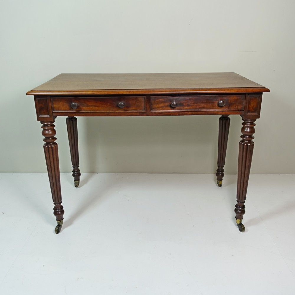 19TH C MAHOGANY WRITING TABLE View VII
