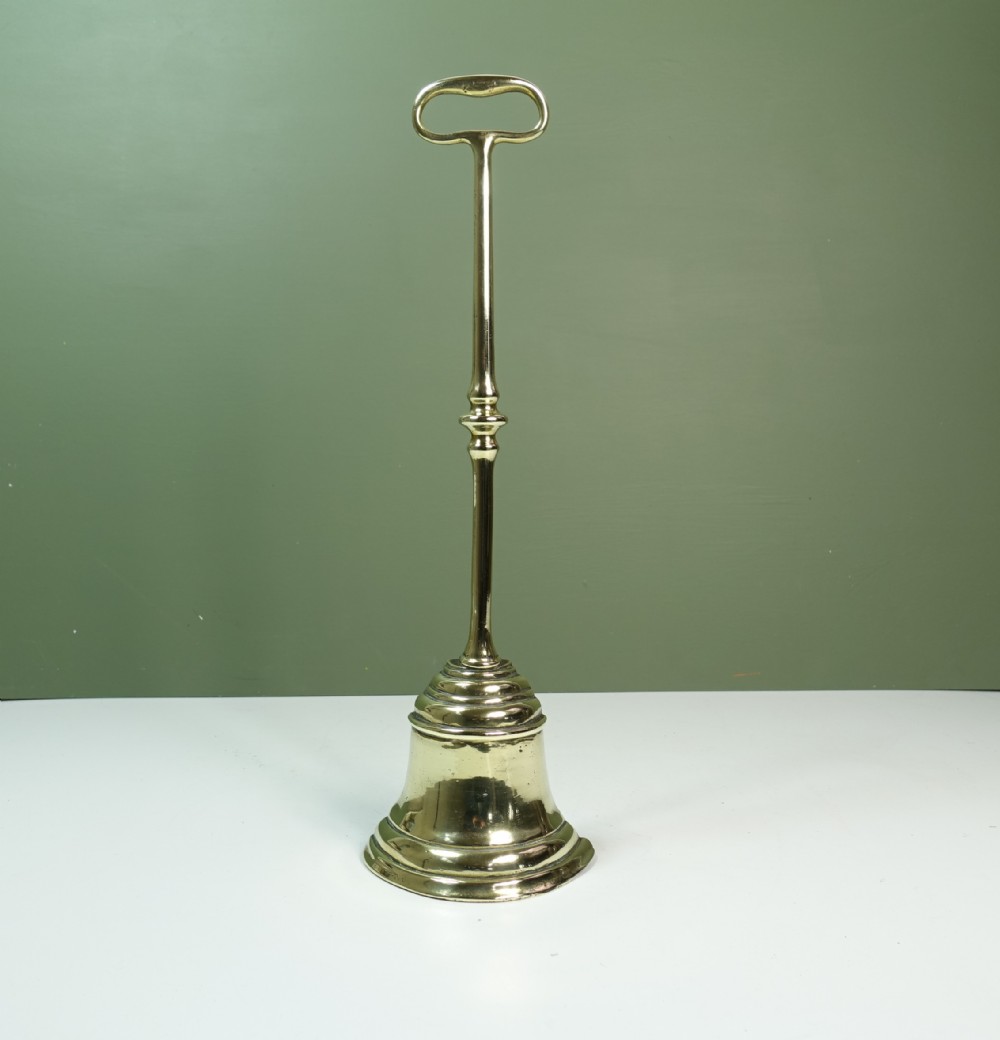 19TH C BRASS DOOR STOP