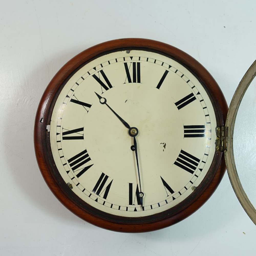 19TH C FUSEE WALL CLOCK View II